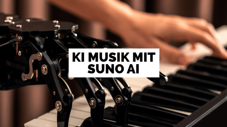 KI Musik erstellen mit Suno AI: Visualisierung mit künstlicher Intelligenz.