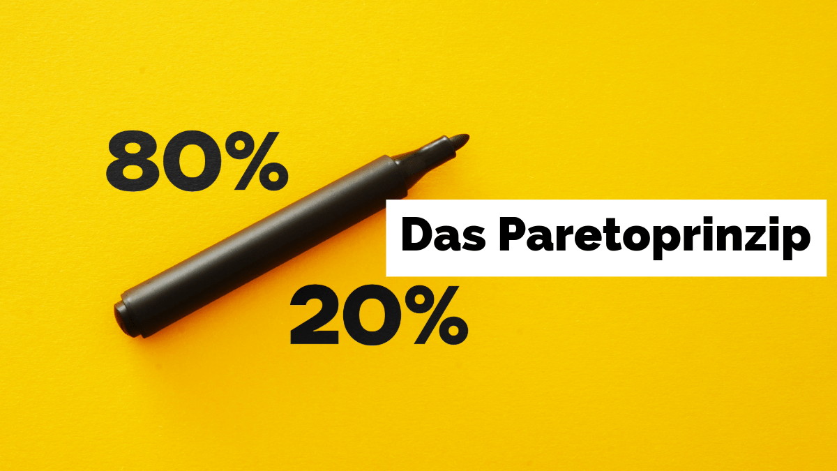 Das Paretoprinzip beim Filmemachen